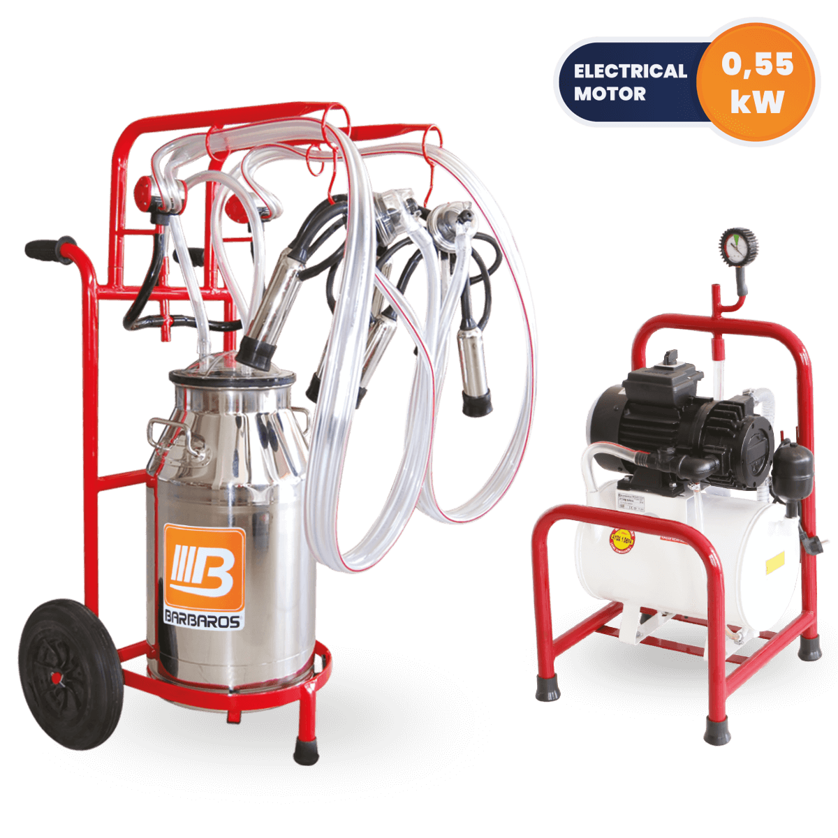 Half-Stable Model Single Milking & Single Bucket Milking Machine